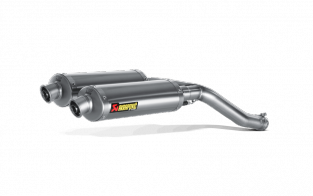 Akrapovic Slip-on Line Titanium Einddemper Set met E-keur Yamaha FZ-6 Fazer 2004-2009